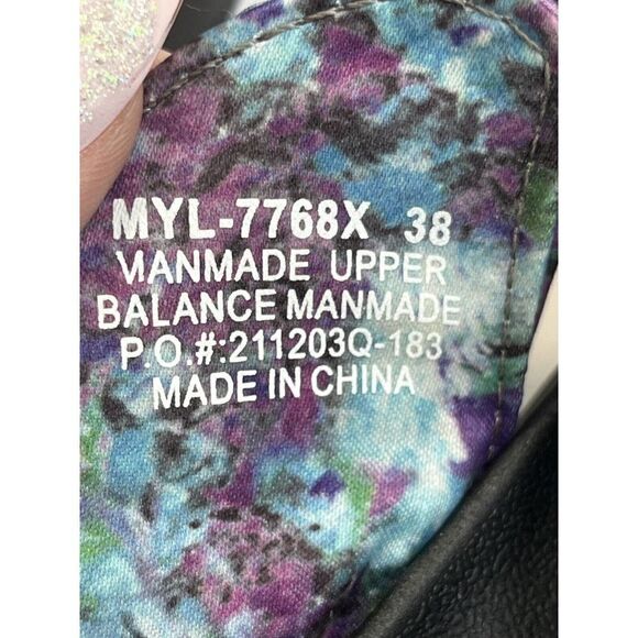 Alegria Sandals Fabric Twist Mylee Itchycoo Adjustable Size 38 8-8.5 - Picture 6 of 16